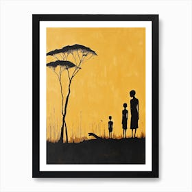 Dancing Shadows; An African Tale Art Print