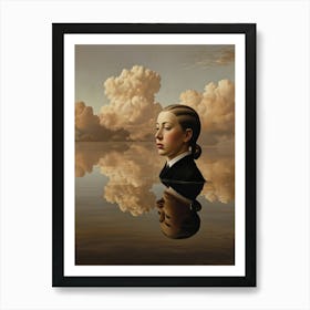 'The Woman In The Water' Art Print