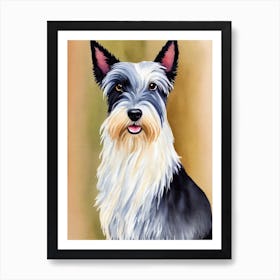 Scottish Terrier 2 Watercolour Dog Art Print