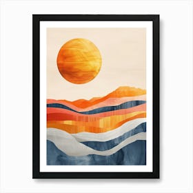 Sunset Canvas Print 5 Art Print