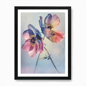 Iridescent Flower Hellebore 1 Art Print