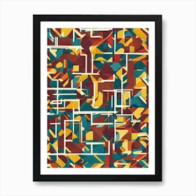 Abstract Geometric Pattern 10 Art Print