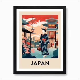 Vintage Travel Poster Japan 5 Art Print