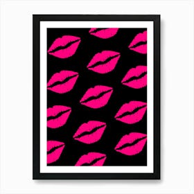 Pink Lips Art Print