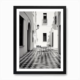 Almeria, Spain, Black And White Analogue Photography 1 Art Print