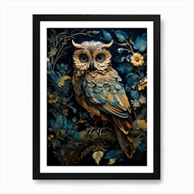 Contemporary Owl 3 Art Print
