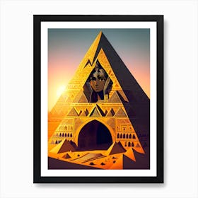 Egyptian Pyramid Art Print