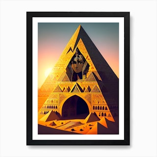 Pyramid of Codes and Secrets - Ink Fist Design - Digital Art, Abstract,  Geometric - ArtPal