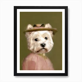Miss Misty The Dog Pet Portraits Art Print