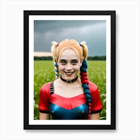 Pretty Punk Girl - Hall-O-Gram Creations 57 Art Print