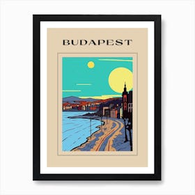 Minimal Design Style Of Budapest, Hungary 2 Poster Art Print