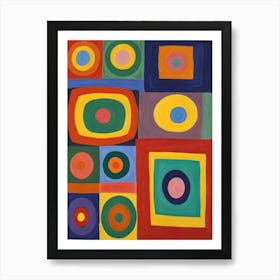 Abstract Circles Art Print