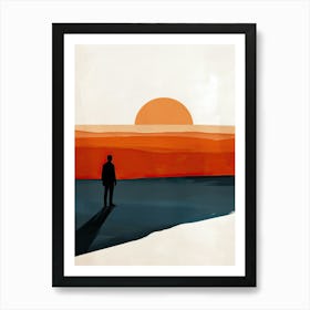 Sunset, Minimalism 6 Art Print