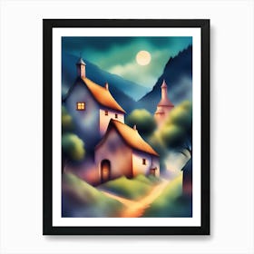 House In The Mountains Art Print