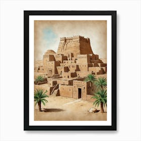 Egyptian City Poster