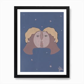 Moon Kiss Art Print