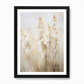 Boho Dried Flowers Larkspur 4 Art Print