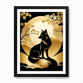 Japan Golden Fox 11 Art Print