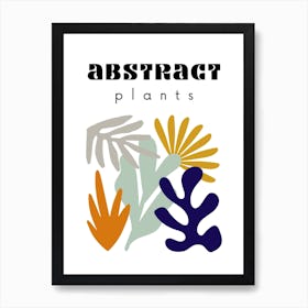 Abstract Plants Poster 2 Affiche