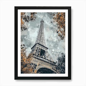 Eiffel Tower Modern 2 Art Print