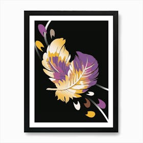 abstract Feathers Art Print