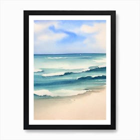 Cronulla Beach, 2 Australia Watercolour Art Print