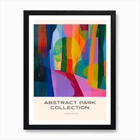 Abstract Park Collection Poster Tiergarten Berlin 1 Art Print