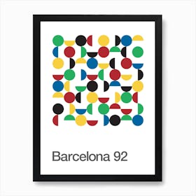 Barcelona 92 Olympics Art Print