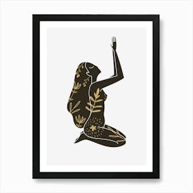 Yoga Woman Art Print