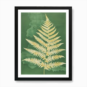 Japanese Tassel Fern Painting 2 Art Print