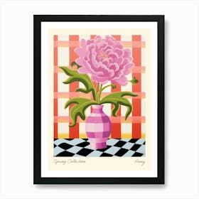 Spring Collection Peony Flower Vase 2 Art Print