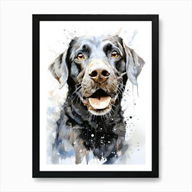 Whiskered Bliss A Dog S Delight Art Print