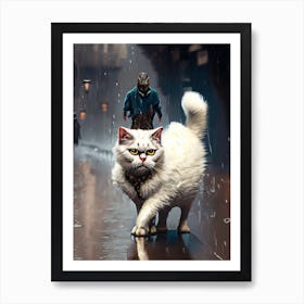 Cat predator Art Print