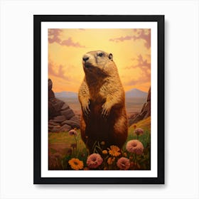 Groundhog 1 Art Print