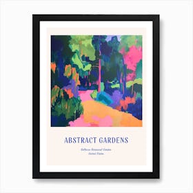 Colourful Gardens Bellevue Botanical Garden Usa 4 Blue Poster Art Print