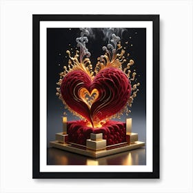 Heart Of Gold 1 Art Print