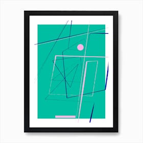 Angular Lines No 24 Art Print