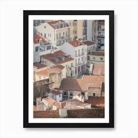 Achitectural Rooftop Tiles Lisbon Art Print