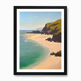 Barafundle Bay Beach Pembrokeshire Wales Monet Style Art Print