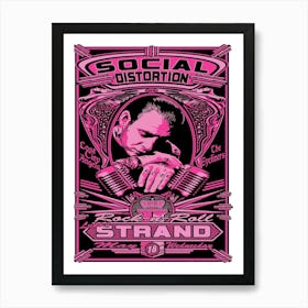 Social Distortion Rock N Roll Strand May 18 Wednesday Poster Art Print