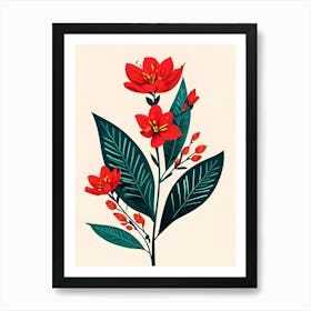 Red Flowers 2 Art Print