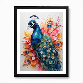 Peacock 4 Art Print