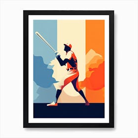 Baseball Player 5 Print Art Print