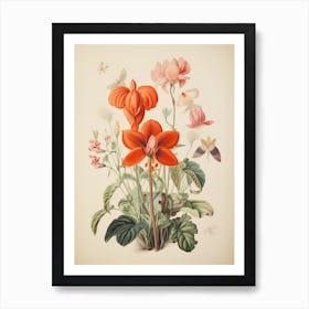 Alexander Marshal Inspired Botanical Blooming Flowers Print Art Print