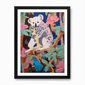 Maximalist Animal Painting Koala 3 Art Print