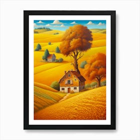 House In The Countryside 1 Art Print