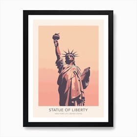 Statue Of Liberty New York City United States 2 Travel Poster Art Print