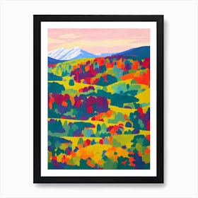 Abisko National Park 1 Sweden Abstract Colourful Art Print