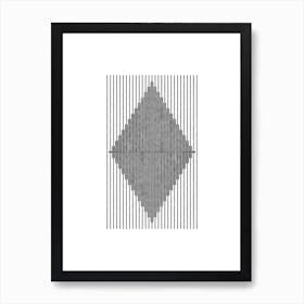 Modern Boho Tribal Diamond Art Print