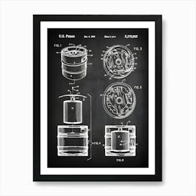 Brewery Art, Brewery Decor, Beer Maker Gift,Beer Keg Decor, Beer Lover Gift, Beer Keg Patent, Beer Print, Craft Beer Decor, Beer Maker,Hb0151 Art Print